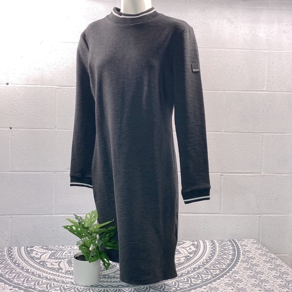 Bench charcoal grey ribbed dress​​​​​​​​​​